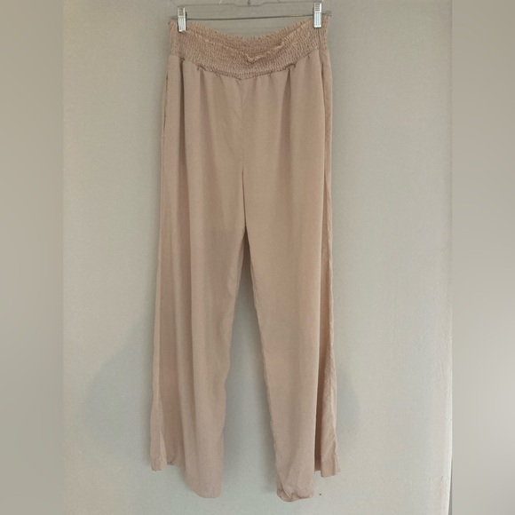 Smocked Waist Wide Leg Pull-On Pants, Medium - Picture 2 of 8